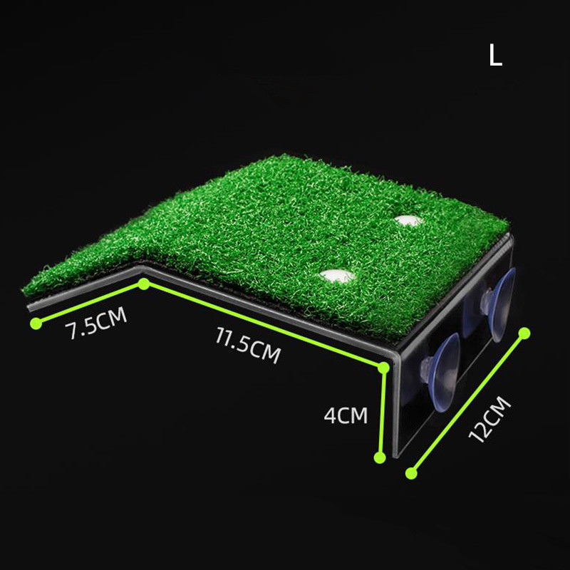 Platformă de pescuit broasca țestoasă Insula plutitoare Acvariu Insula cu mușchi Alpinism Scara broasca țestoasă Accesorii pentru acvariu de peluză Decorare