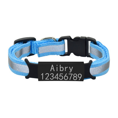 Kohandatud ID nimesilt Kassi kaelarihm kellakee ohutu helkur nailonist kassipoegade kaelarihm, isikupärastatud graveeritud nimesilt lemmiklooma kaelarihm