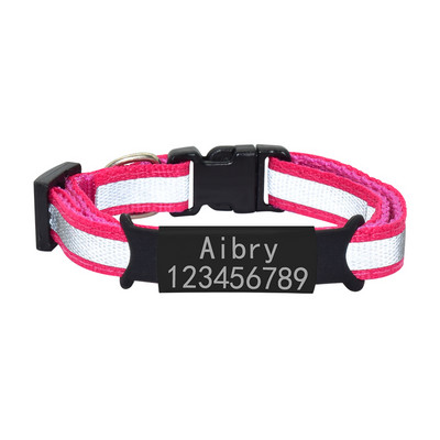Kohandatud ID nimesilt Kassi kaelarihm kellakee ohutu helkur nailonist kassipoegade kaelarihm, isikupärastatud graveeritud nimesilt lemmiklooma kaelarihm