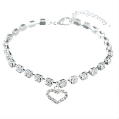 Ogrlica za kućne ljubimce Pribor za mačke Ogrlica za mačke Ogrlica za ljubav s tri reda Diamantna ogrlica Ogrlica za mačke Pribor za kućne ljubimce Ogrlica za mačke