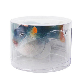 Διακόσμηση δεξαμενής ψαριών Τεχνητό φωτεινό μικρό φουσκωτό ενυδρείο φθορίζοντα στολίδια Rubber Simulation Puffer Aquatic Ornaments
