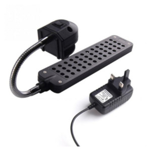 NICREW 100V-240V akvaariumi klambriga lamp Akvaariumi LED-valgusti akvaariumi taimede kasvatamiseks 48 LED-iga reguleeritavad sinised valged tuled