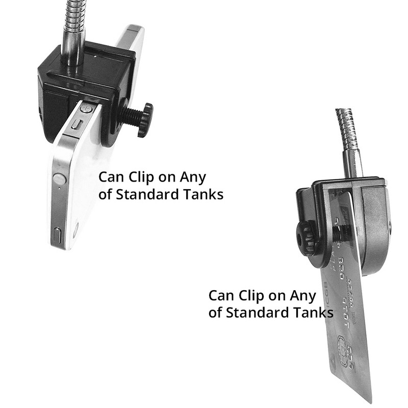 NICREW 100V-240V akvaariumi klambriga lamp Akvaariumi LED-valgusti akvaariumi taimede kasvatamiseks 48 LED-iga reguleeritavad sinised valged tuled