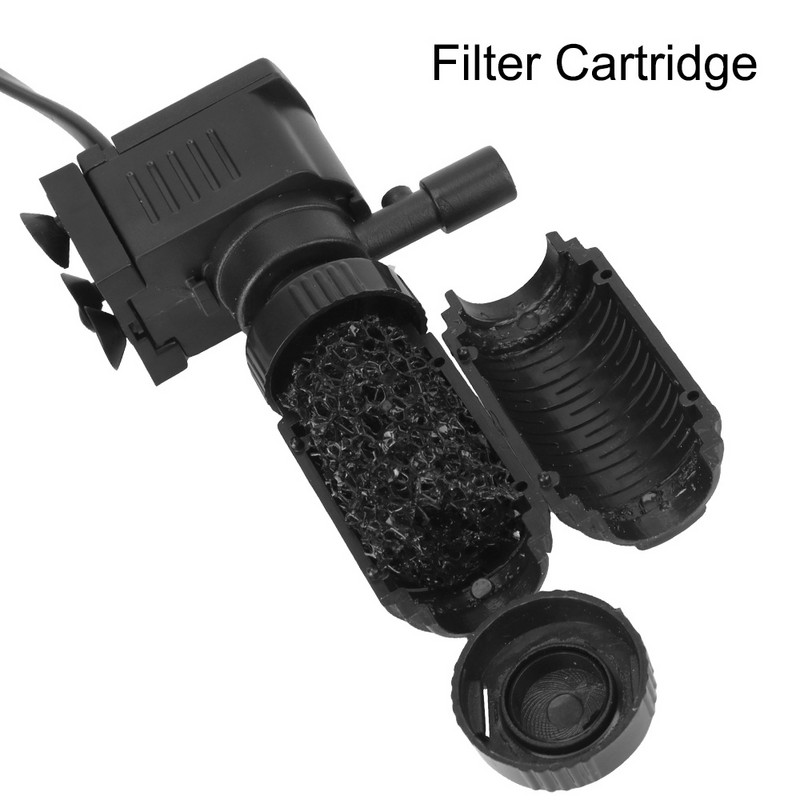 Καθαριστής νερού 3 σε 1 Φίλτρο Mini Fish Tank Filter Oxygenation Submersible Filtration for Aquarium Fish Tank