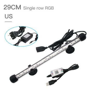 Zhongji 19CM-59CM Ενυδρείο Φωτισμός LED Bluetooth APP Τηλεχειριστήριο RGB Αδιάβροχο Φώτα Δεξαμενής Ψαριών Λάμπα για φυτά ενυδρείου
