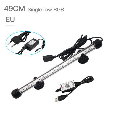 Zhongji 19CM-59CM Ενυδρείο Φωτισμός LED Bluetooth APP Τηλεχειριστήριο RGB Αδιάβροχο Φώτα Δεξαμενής Ψαριών Λάμπα για φυτά ενυδρείου