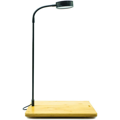 Lumină LED cu spectru complet cu placă de bambus se potrivește acvariului Nano Tank Betta Fish Tank Plante în ghiveci Peisaj miniatural suculent