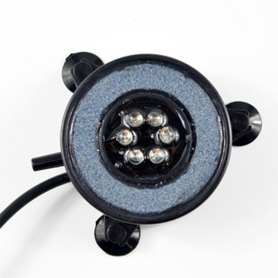 Akvaariumi akvaariumi gaasialus Lamp veekindel 6 LED õhumullidega sukeldatud valgus hapnikku suurendavad värvilised kalakausi tuled