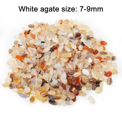 50g 100g Decor natural pentru acvariu, piatră, fundal pentru rezervor de pește, cristal colorat, pietriș, accesorii pentru decor pentru grădină, 7-9mm