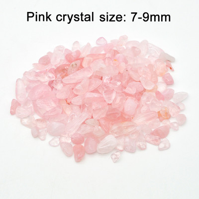 50g 100g Decor natural pentru acvariu, piatră, fundal pentru rezervor de pește, cristal colorat, pietriș, accesorii pentru decor pentru grădină, 7-9mm