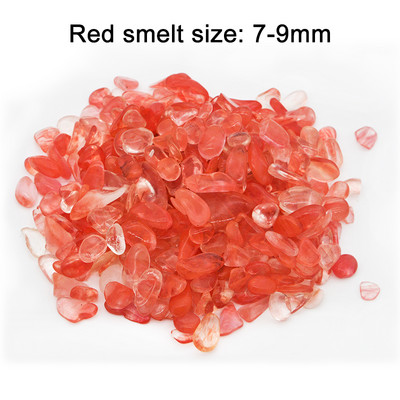 50g 100g Decor natural pentru acvariu, piatră, fundal pentru rezervor de pește, cristal colorat, pietriș, accesorii pentru decor pentru grădină, 7-9mm