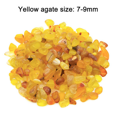 50g 100g Decor natural pentru acvariu, piatră, fundal pentru rezervor de pește, cristal colorat, pietriș, accesorii pentru decor pentru grădină, 7-9mm