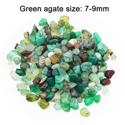50g 100g Decor natural pentru acvariu, piatră, fundal pentru rezervor de pește, cristal colorat, pietriș, accesorii pentru decor pentru grădină, 7-9mm