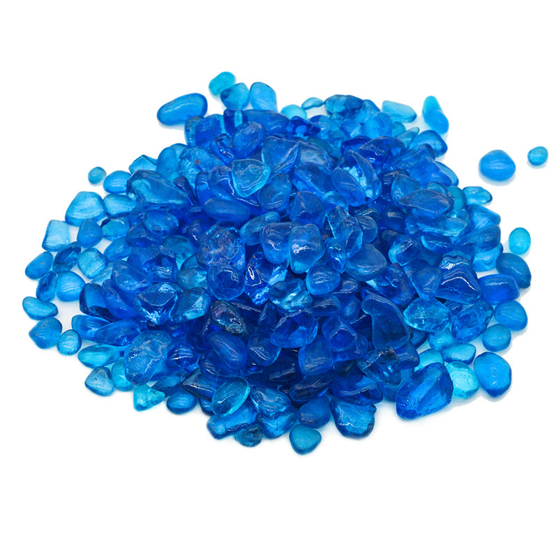 50g 100g Decor natural pentru acvariu, piatră, fundal pentru rezervor de pește, cristal colorat, pietriș, accesorii pentru decor pentru grădină, 7-9mm