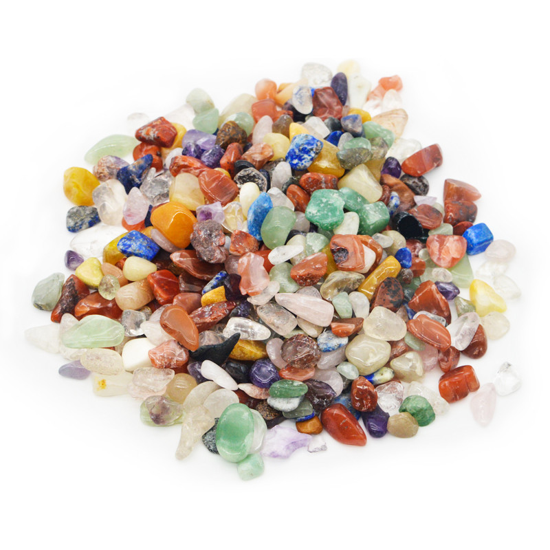 50g 100g Decor natural pentru acvariu, piatră, fundal pentru rezervor de pește, cristal colorat, pietriș, accesorii pentru decor pentru grădină, 7-9mm