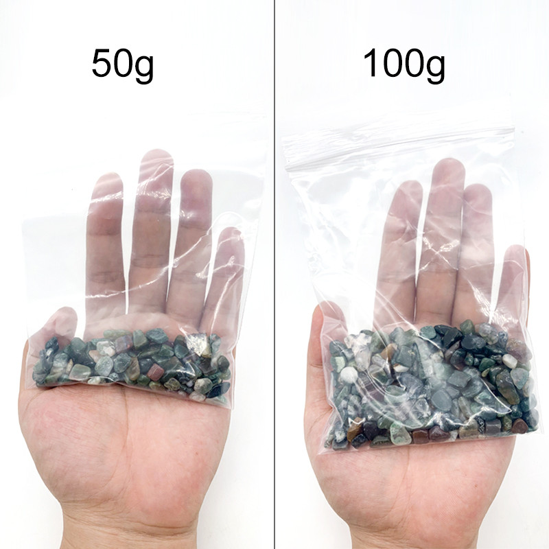 50g 100g Decor natural pentru acvariu, piatră, fundal pentru rezervor de pește, cristal colorat, pietriș, accesorii pentru decor pentru grădină, 7-9mm