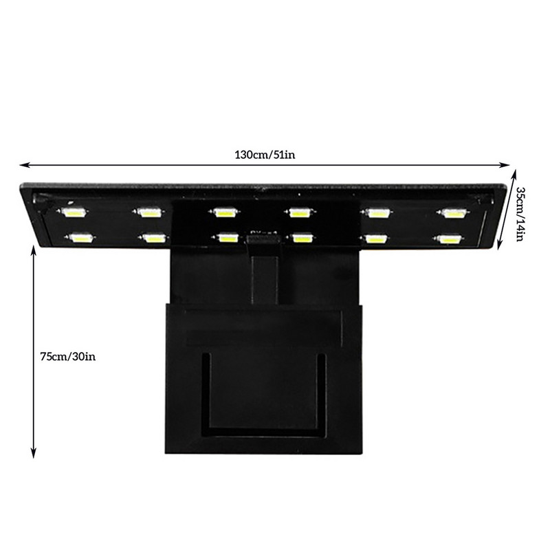 Akvaariumi LED-valgusti veepaagi valgustusalus veetaimede kasvu kaunistamiseks klambriga kinnitatav lamp Veetaimede valgustus veekindel lamp