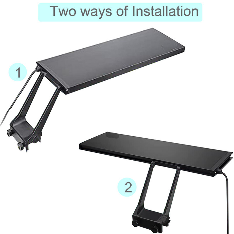 Clip pentru pești de acvariu Lumină 14w cu led reglabil pentru acvariu Lampă de coral pentru iluminat profesional pentru pești