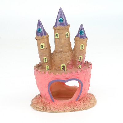 Akvaariumi maastiku taim simuleeritud printsessi lossi kalakoobas rohi kiviktaimla akvaariumi kaunistus kalapaagi veealune kaunistus