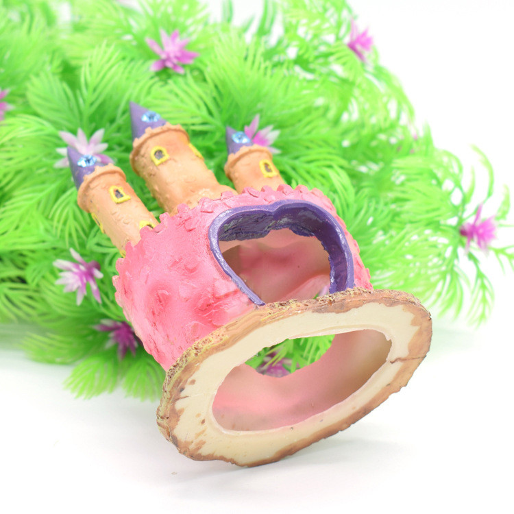 Akvaariumi maastiku taim simuleeritud printsessi lossi kalakoobas rohi kiviktaimla akvaariumi kaunistus kalapaagi veealune kaunistus