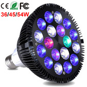 LED-akvaariumivalgusti 36/45/54W akvaariumi LED-lamp 6-ribalise täisspektriga korallriffide mereveepaagitaimede jaoks