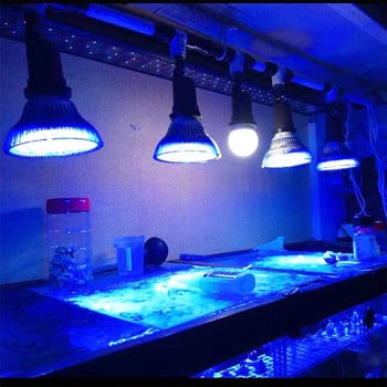 LED лампа за аквариум 36/45/54W LED лампа за аквариум Fish Tank Крушка с 6-лентов пълен спектър за аквариумни растения за солена вода в коралов риф