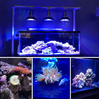 Φως LED ενυδρείου 36/45/54W Ενυδρείο LED Light Fish Tank Bulb with 6-band Full Spectrum for Coral Reef Saltwater Tank Plants