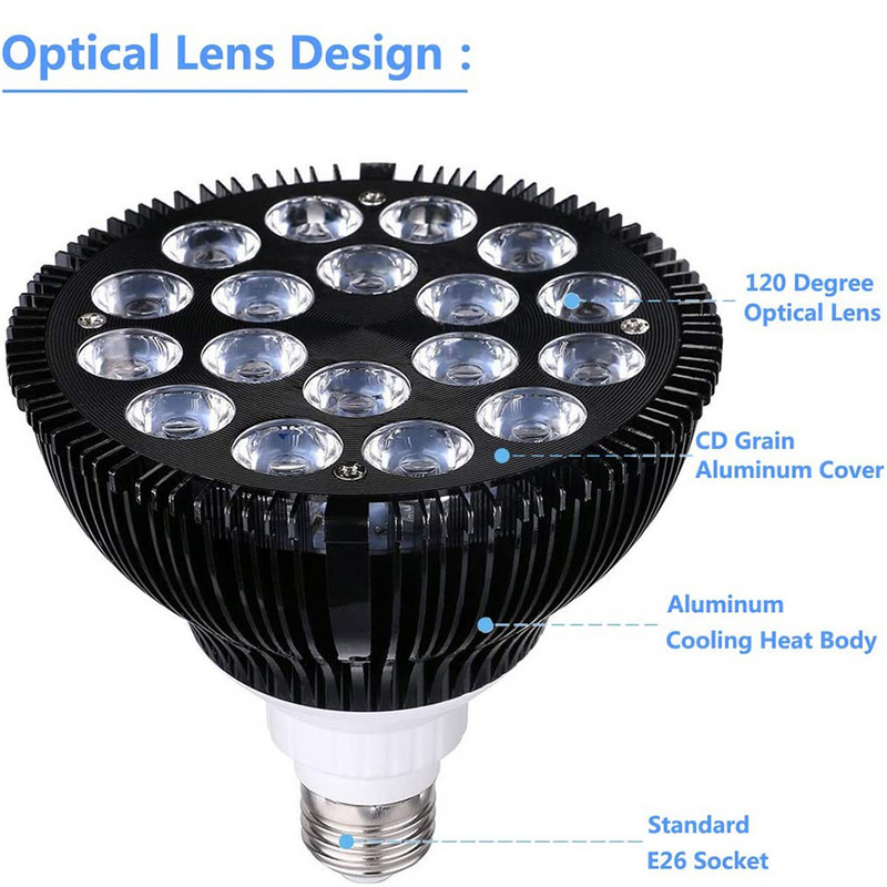 LED-akvaariumivalgusti 36/45/54W akvaariumi LED-lamp 6-ribalise täisspektriga korallriffide mereveepaagitaimede jaoks