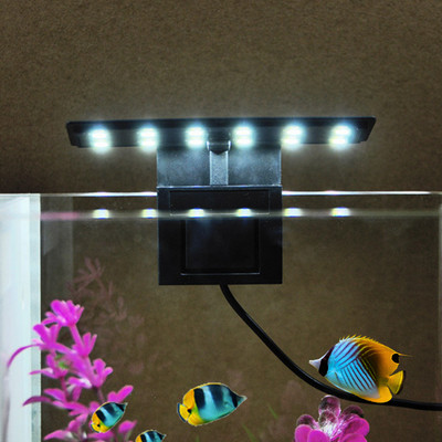 2021 AC220V 6W 12 LED akvārija gaismas zivju burku lampa balta gaisma pārnēsājams akvārija LED apgaismojums