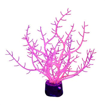 Σιλικόνη Glowing Artificial Coral Aquarium Simulation Noctilucence Coral Fish Tank Aquarium Coral Plants Υποβρύχιο στολίδι