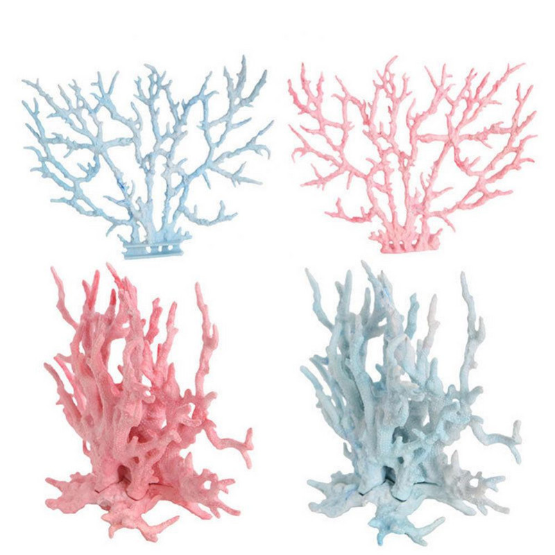 Ornament Plastic Pește Simulare artificială Rezervor Acvariu Recif Coral Decor Ornamente