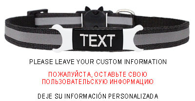 Guler reflectorizant pentru pisici, cataramă de siguranță gravată, colier ajustabil pentru animale de companie, personalizat, personalizat, gravare gratuită, nailon, cățeluș, pisicuțe