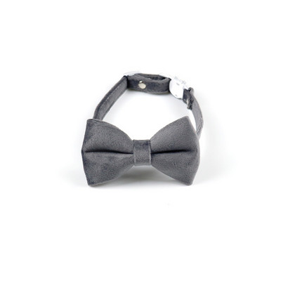 Βελούδινο κολάρο γάτας Αξεσουάρ αποσύνδεσης Πόρπη ασφαλείας Ρυθμιζόμενη κολιέ για κουτάβι Τσιουάουα Χαριτωμένα κατοικίδια με παπιγιόν γατάκι με παπιγιόν