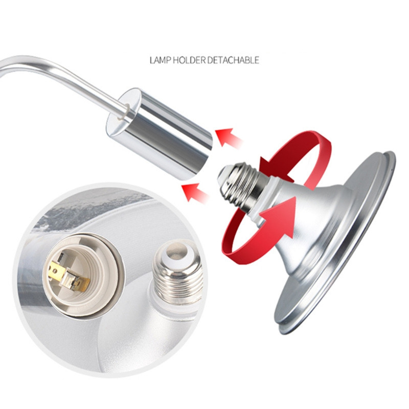 220V 20W/40W Lumină LED pentru acvariu Lampă pentru creșterea plantelor, iarbă de apă acvatică, iluminare pentru reptile țestoase, cu clips pentru rezervorul de pește