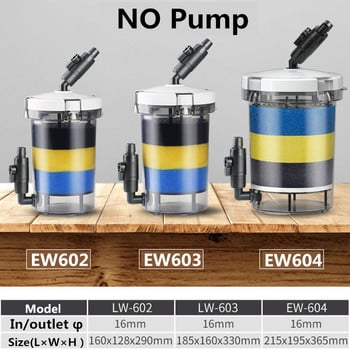 220-240V SunSun филтър за аквариум Барел Предварителен филтър Биохимичен HW602B/603B EW602B/603B Външен гъбен филтър за кофа за аквариум