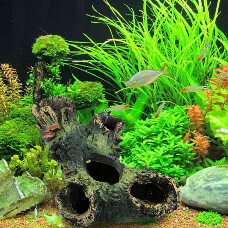 Ρητίνη Rockery Fish Tank Landscape Ενυδρείο Διακόσμηση Rockery Mountain Hiding Cave Pet Supplies Στολίδι 1τμχ