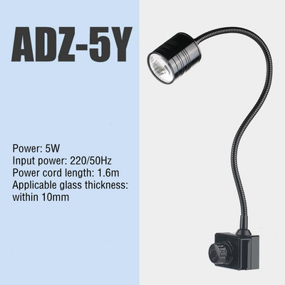 Reflector pentru acvariu cu clemă pentru acvariu cu 3 culori, reglabil și telecomandă cu gât de gâscă pentru rezervorul de pește plantat 3w 5w 7w