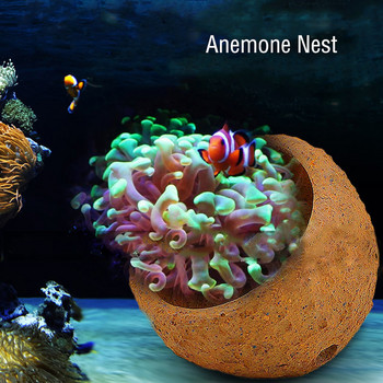 Anemone Nest Предотвратява бягството Глина и живи скали, направени за аквариум Reef Tank Аквариумни растения