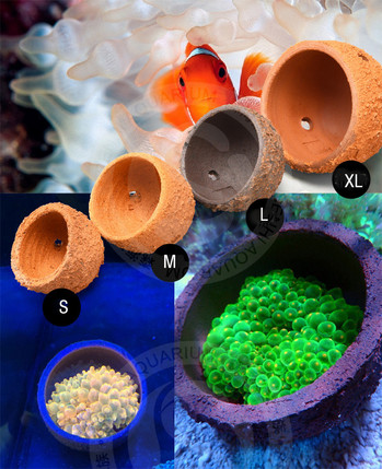 Anemone Nest Предотвратява бягството Глина и живи скали, направени за аквариум Reef Tank Аквариумни растения