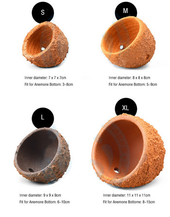 Anemone Nest Prevent Running Away Πηλός και ζωντανός βράχος κατασκευασμένος για φυτά ενυδρείου με δεξαμενή υφάλων