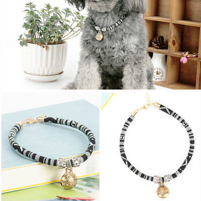 Podesiva ogrlica za kućne ljubimce Ogrlice za mačke i povoci Proizvodi za mačke Starinski povodac za ogrlicu za pse s zvonastom kopčom Dodaci