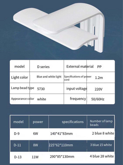 Lumină LED pentru rezervor de pește Rezistent la picurare Rezistent la apă Abur Iluminare economisitoare de energie Rezervor de iarbă umedă Lumină cu clipă Accesorii pentru acvariu