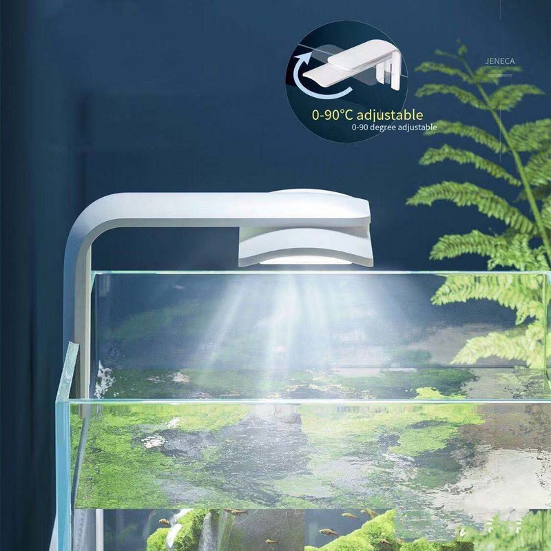 Lumină LED pentru rezervor de pește Rezistent la picurare Rezistent la apă Abur Iluminare economisitoare de energie Rezervor de iarbă umedă Lumină cu clipă Accesorii pentru acvariu
