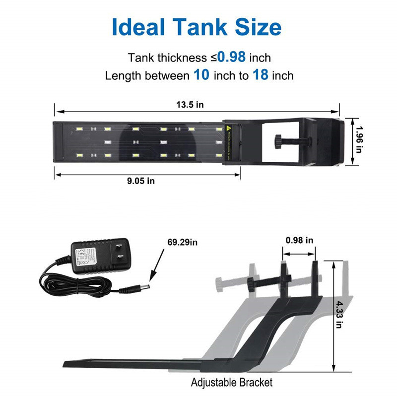 ER015 Plantele albe și albastre cresc lămpi acvatice cu apă dulce