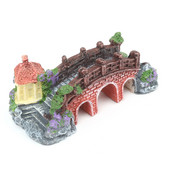 Novi 1kom akvarijski akvarij Vintage ukrasni most Pejzažni ukrasi Paviljon Drvo Biljke Dizajn smole Oprema za kućne ljubimce