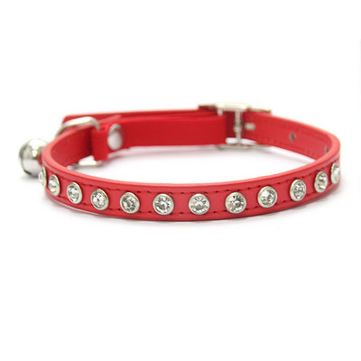 Δερμάτινο κολάρο γάτας με κολάρο ασφαλείας καμπάνα με κολάρο γατάκι με ελαστικό ιμάντα για γάτες Μαύρο μπλε κόκκινο πορτοκαλί πράσινο λάιμ