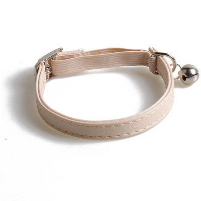 Δερμάτινο κολάρο γάτας με κολάρο ασφαλείας καμπάνα με κολάρο γατάκι με ελαστικό ιμάντα για γάτες Μαύρο μπλε κόκκινο πορτοκαλί πράσινο λάιμ