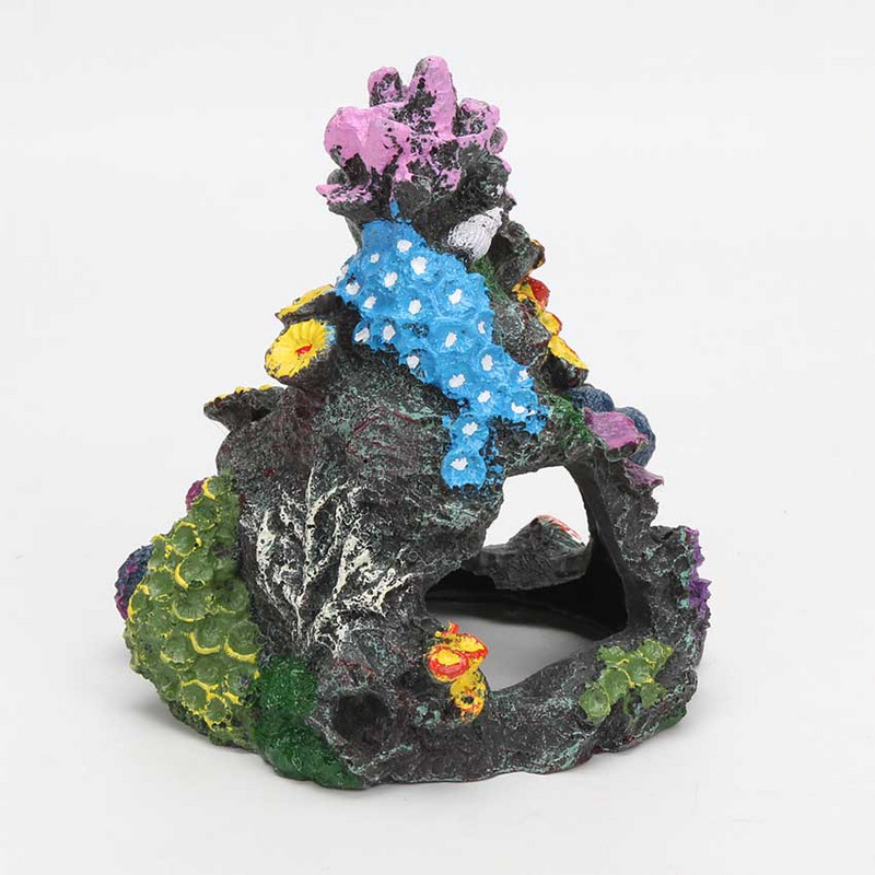 Akvārija dekorēšana mākslīgā koraļļu kalnu sintētiskie sveķi Koraļļu žilbinošs akmens akvārija dekorēšanai zivju tvertnei AA0060