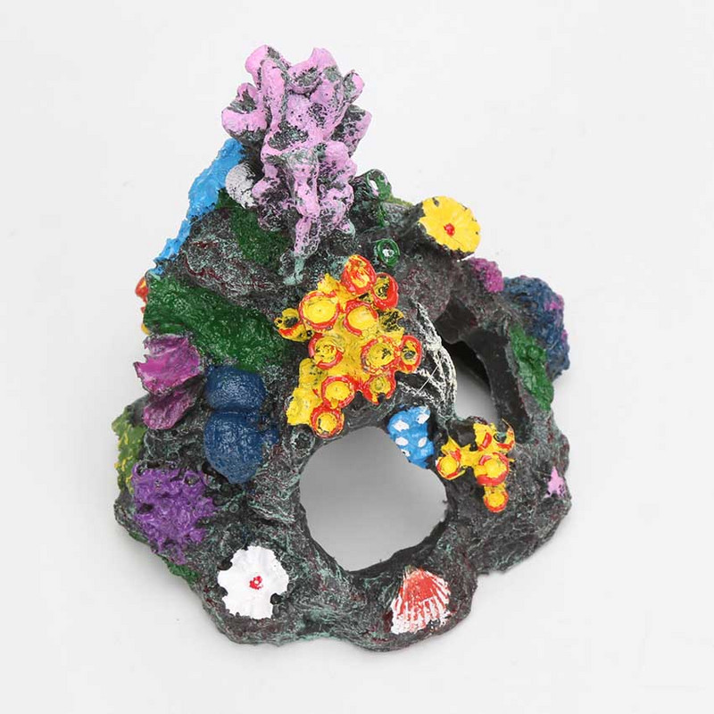 Akvārija dekorēšana mākslīgā koraļļu kalnu sintētiskie sveķi Koraļļu žilbinošs akmens akvārija dekorēšanai zivju tvertnei AA0060