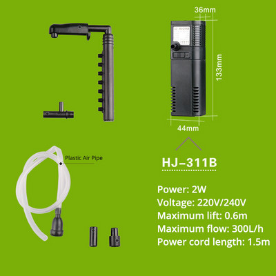 220V SUNSUN mini nano clădire filtru intern pompă de oxigen submersibilă pește broască țestoasă acvariu apă plante purificator rezervor acuario